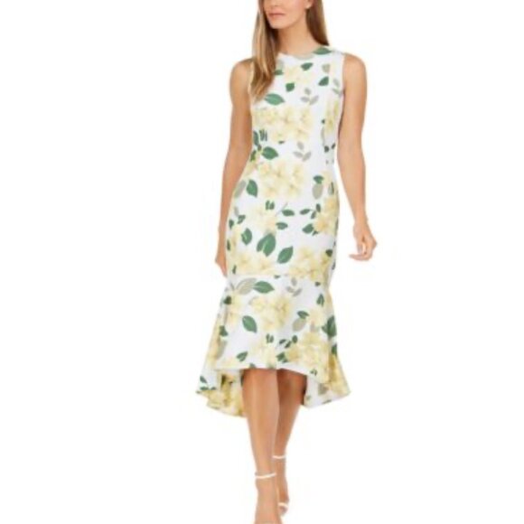 Calvin Klein Dresses & Skirts - Calvin Klein Big Floral Printed High-Low Dress